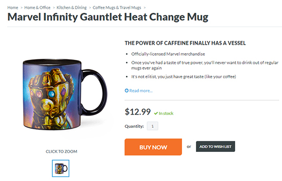 Avengers Infinity War Mug